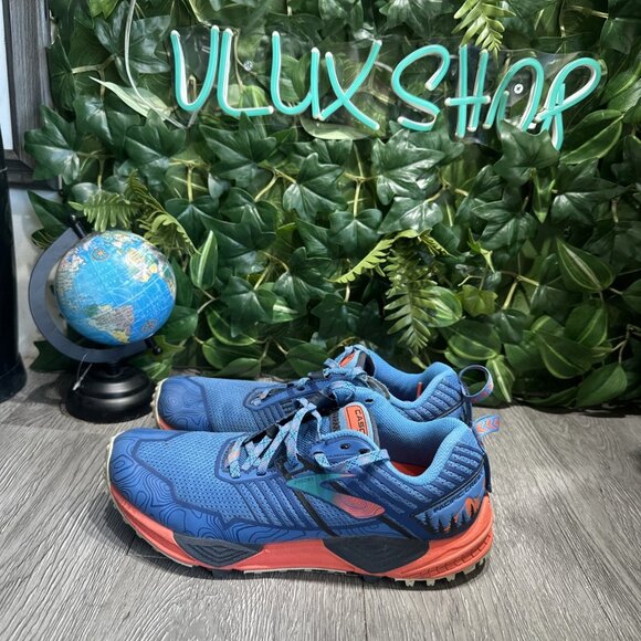 Brooks Cascadia 13 Pacific Crest Women Size 7 Running Trail Hiking Shoes Blue - Picture 4 of 11